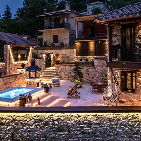 Villa La De Madeleine - Stone With Outdoor Hot Tub In Arcadia, Peloponnese Agios Ioannis (Arcadia)